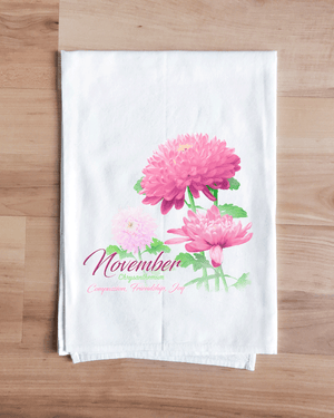 Chrysanthemum - November Flower Towel
