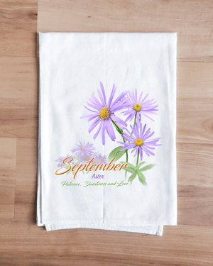 Aster - September Flower Towel