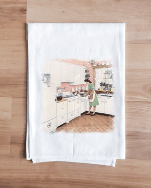Cherry Red Classic Kitchen Towel
